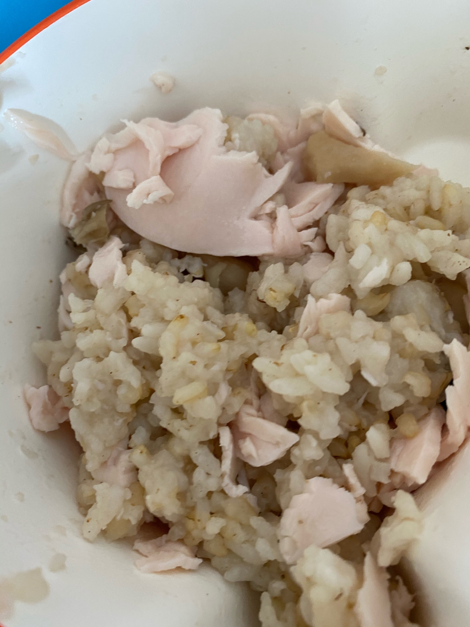 幼児食⭐サラダチキンの玄米ごはん
