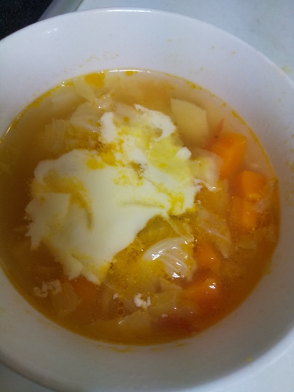 野菜がたっぷり。そしてチーズがとろけて、とっても美味しかったです♡