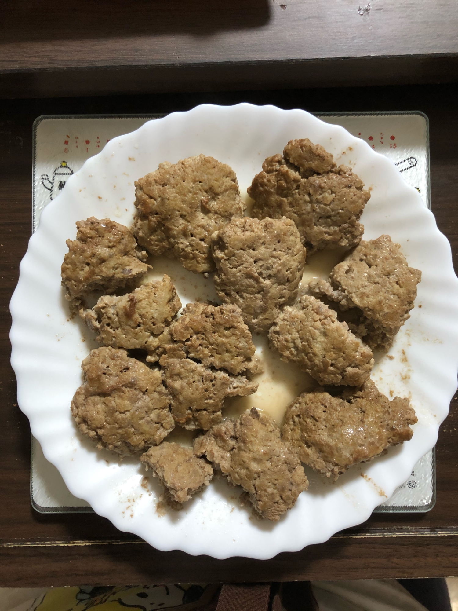 幼児食　レンコン入りハンバーグ