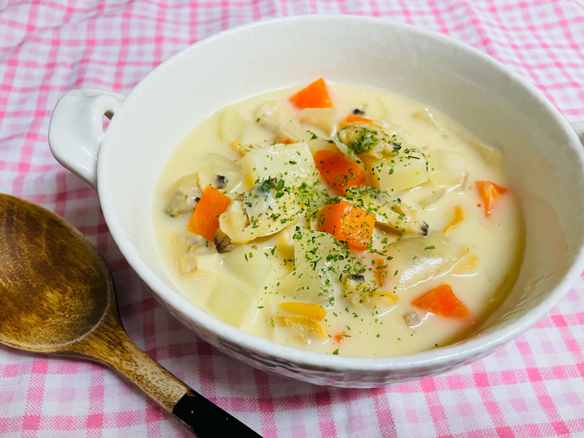 アサリたっぷりクラムチャウダー レシピ 作り方 By Cocono 楽天レシピ アサリたっぷりクラムチャウダー レシピ 作り方 By Cocono 楽天レシピ