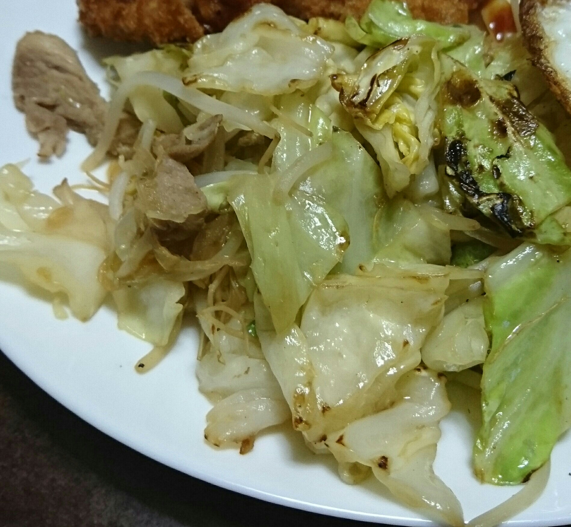 キャベツの野菜炒め