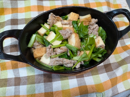〜豚肉と厚揚げの甘辛炒め〜