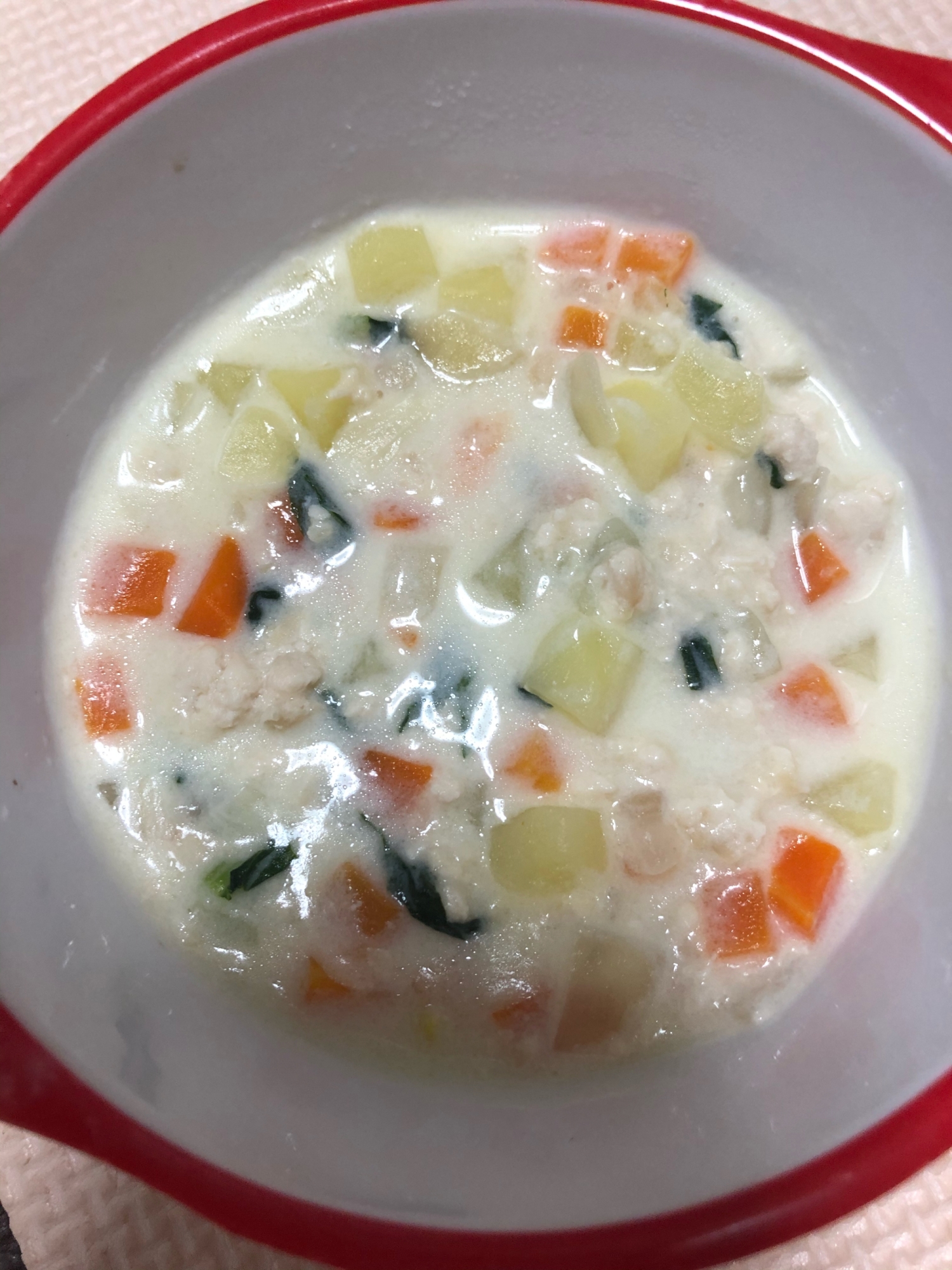 離乳食後期 完了期 小松菜入りシチュー レシピ 作り方 By Hsmama 楽天レシピ 離乳食後期 完了期 小松菜入りシチュー レシピ 作り方 By Hsmama 楽天レシピ