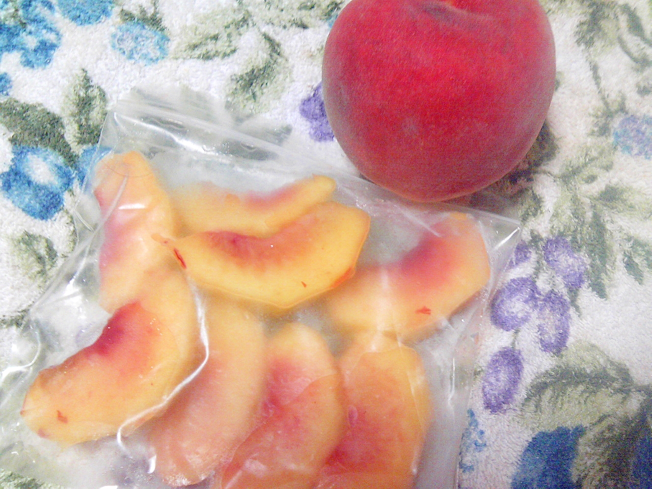 桃の保存方法～冷凍保存～