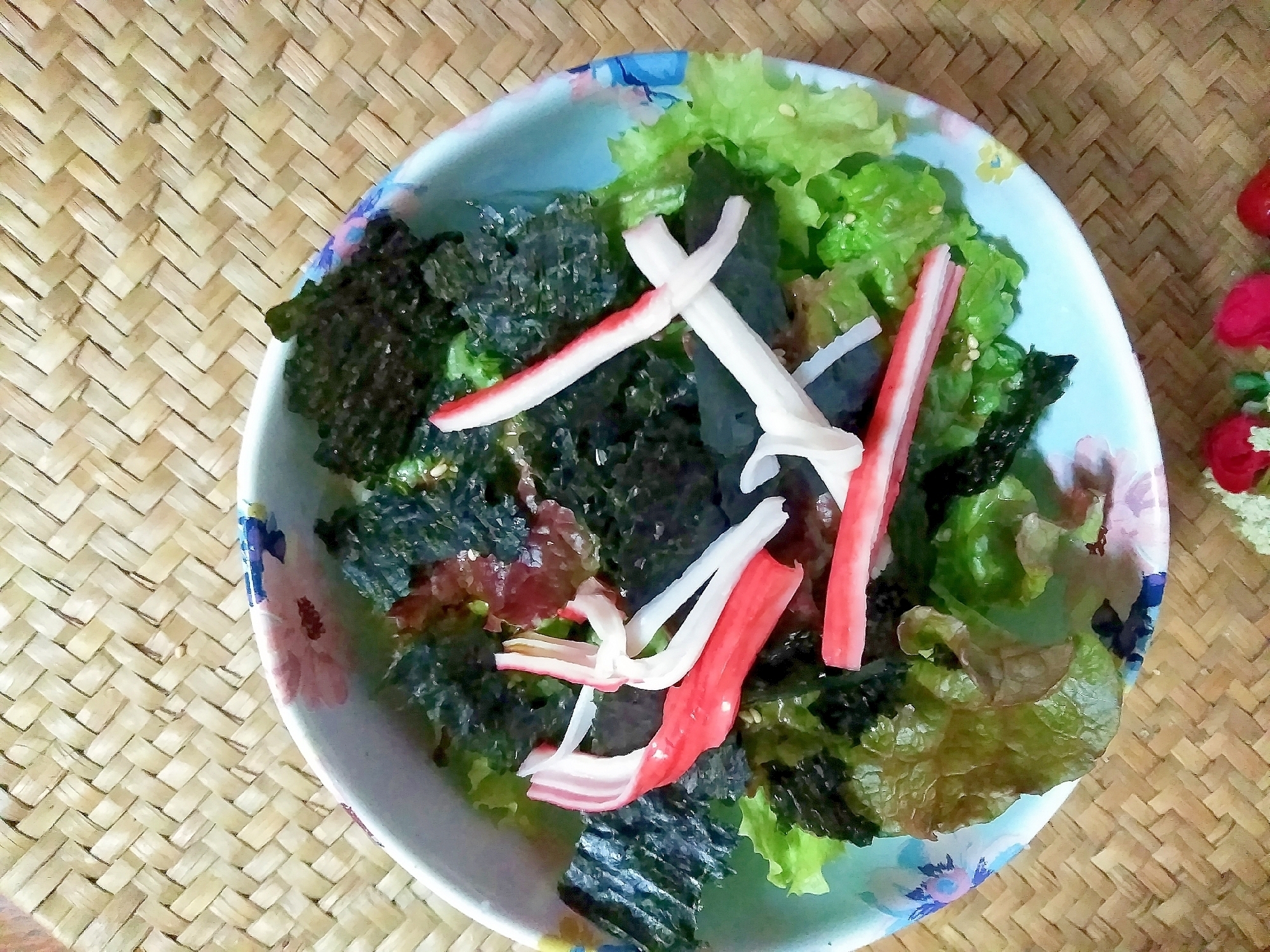 素朴♪グリーン海苔ごまサラダ