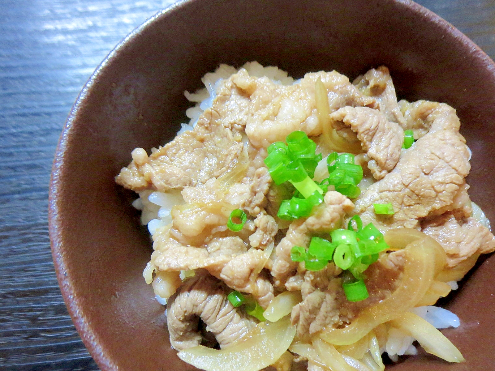 生姜風味の牛丼