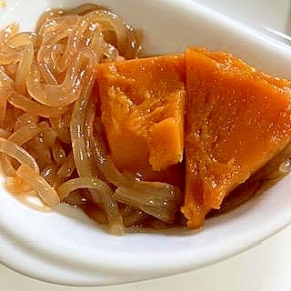 かぼちゃとしらたきの煮物