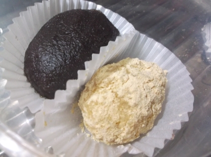 自家製おはぎで！翌日食べても柔らかくもちもちでとっても美味しくいただけました～＾－＾ｖ