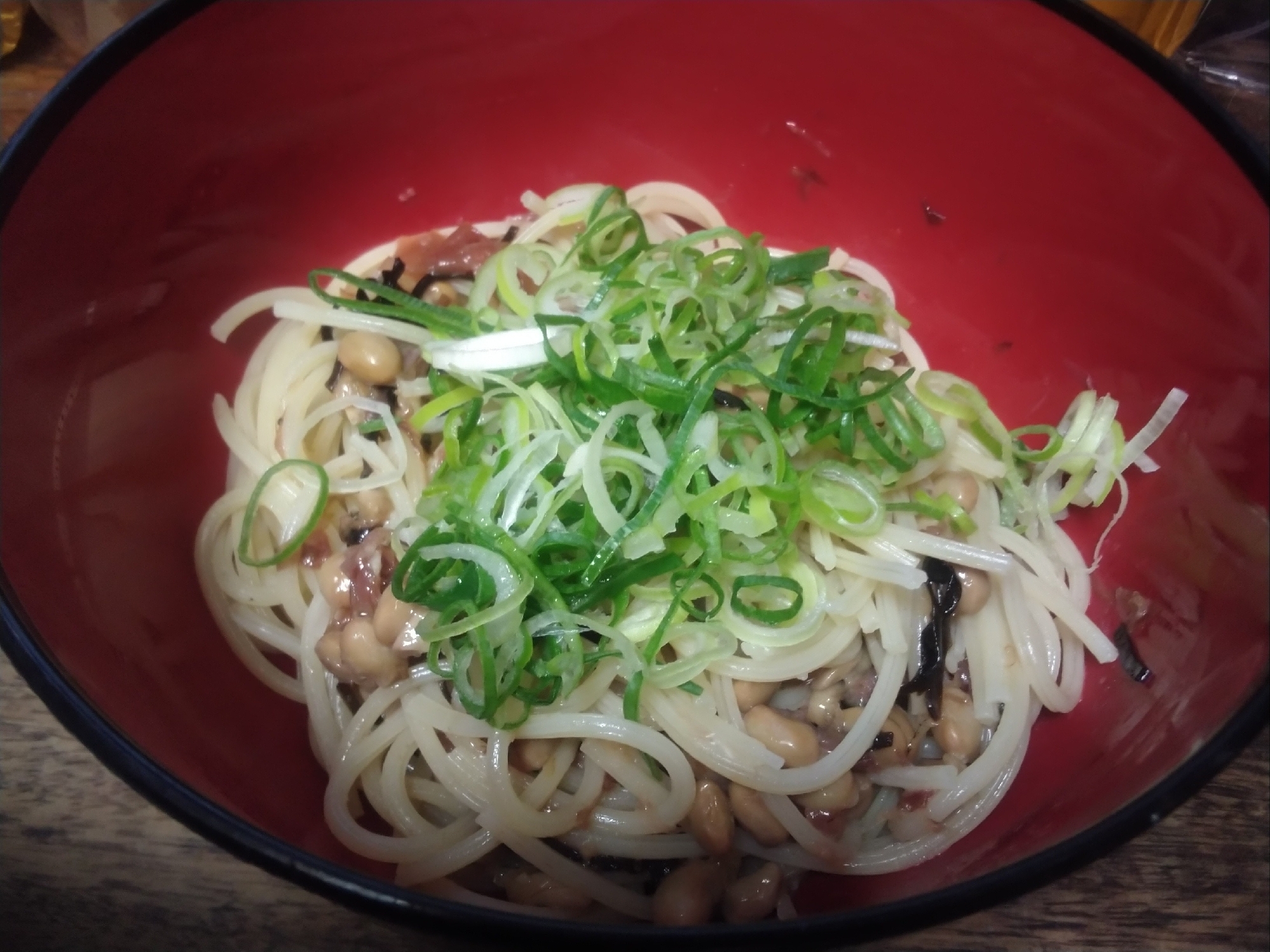 納豆スパゲッティ