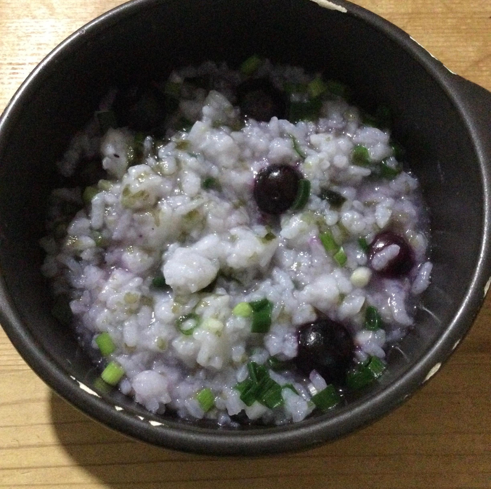 細ねぎ海苔ブルーベリーご飯♪