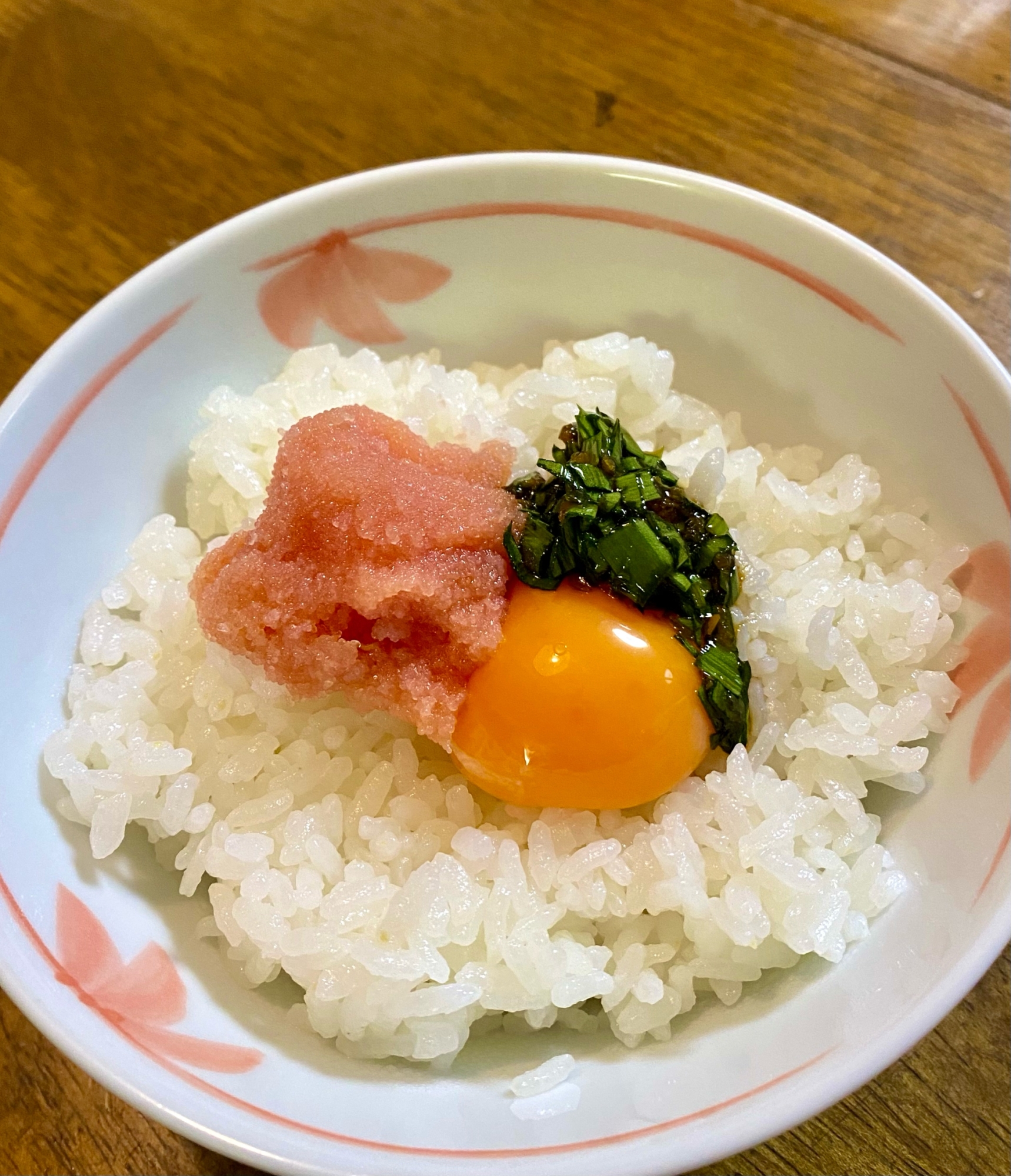 すぐに激うま❗️明太子とにらしょうゆのご飯