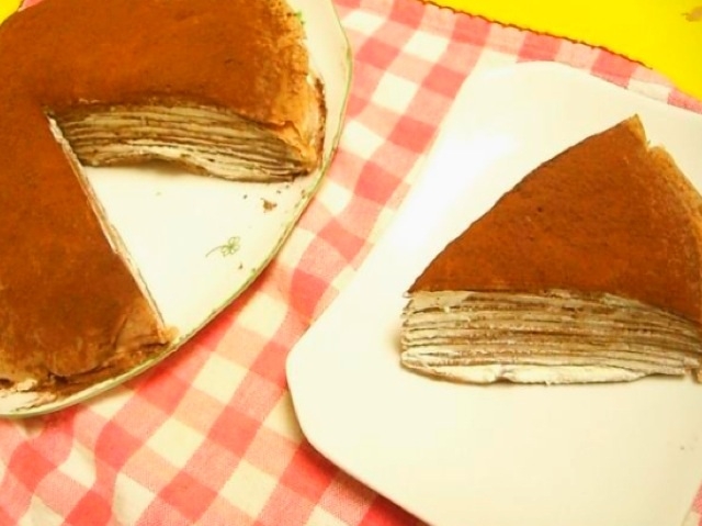 ホットケーキミックスでココアミルクレープケーキ レシピ 作り方 By Erika3362 楽天レシピ