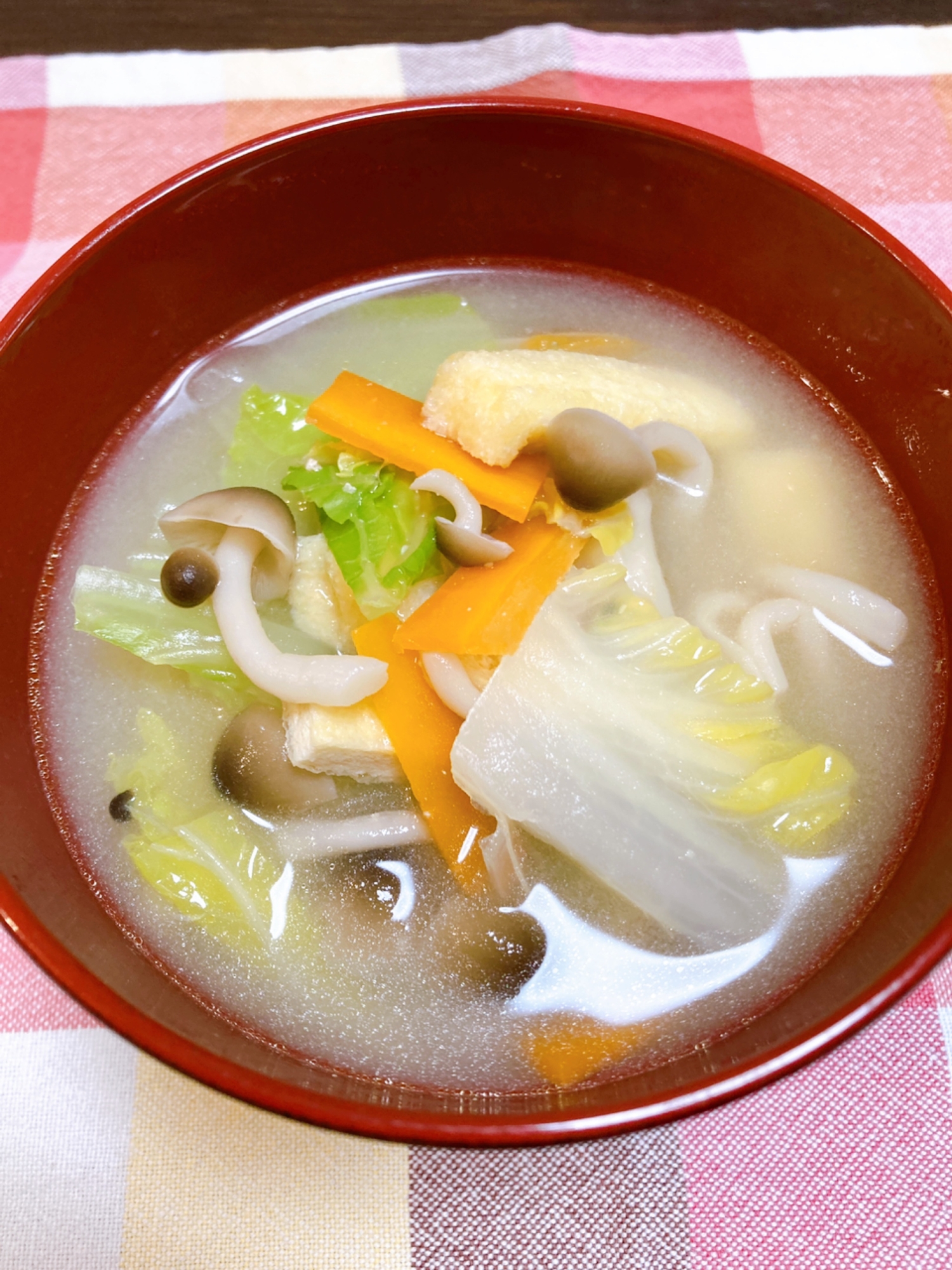 白菜の味噌汁