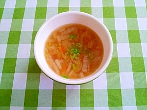 優しい味の☆白菜とエビの中華スープ