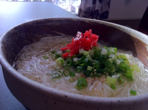 思い出の【温素麺】