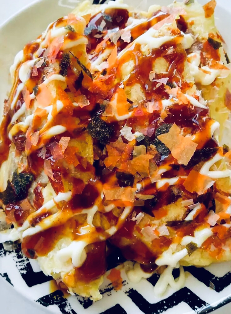 野菜たっぷりお好み焼き