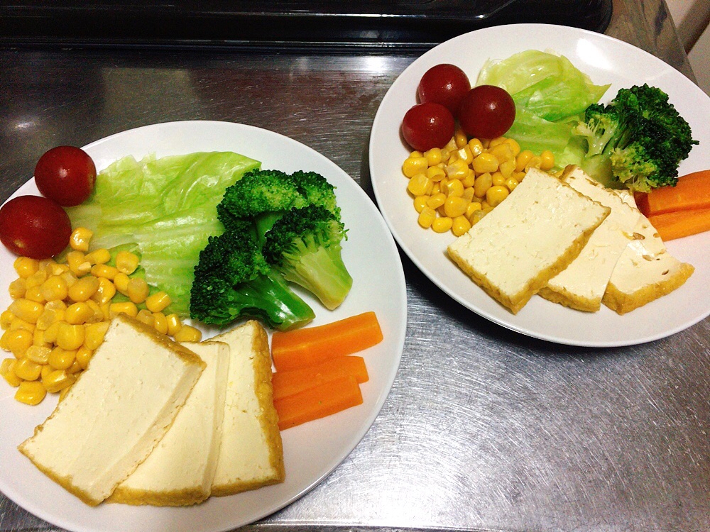 厚揚げと温野菜のサラダ