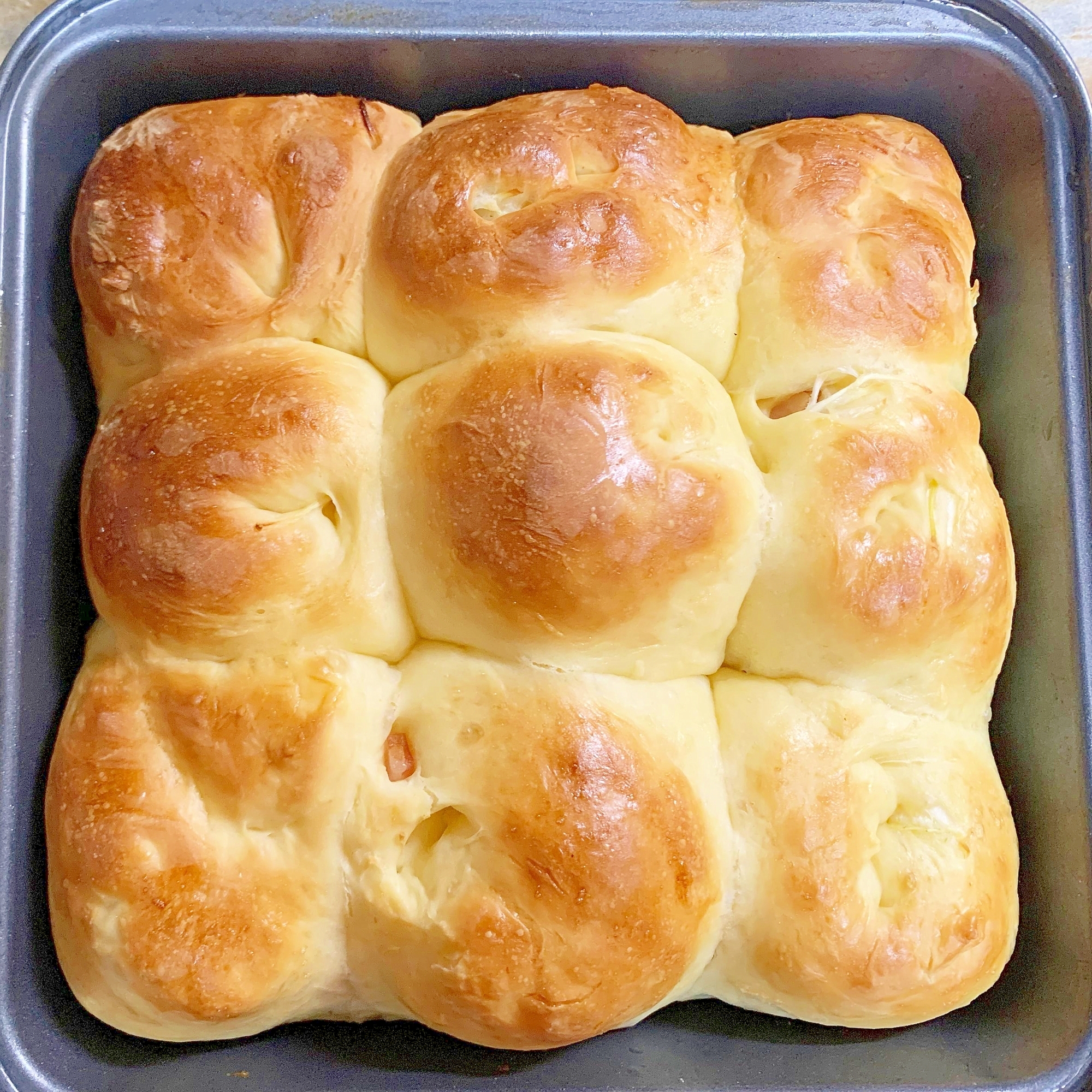 生地作りはホームベーカリー｜形成簡単ちぎり惣菜パン