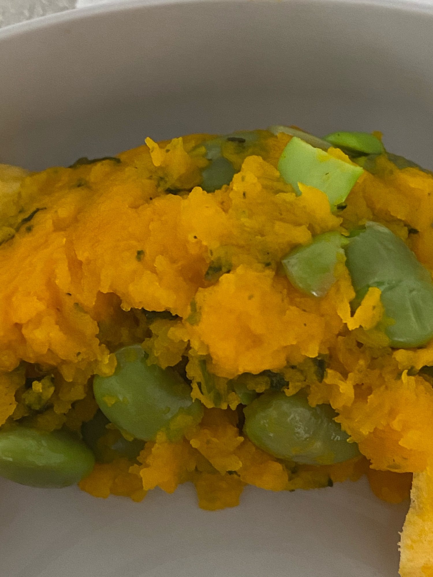 幼児食⭐枝豆かぼちゃサラダ