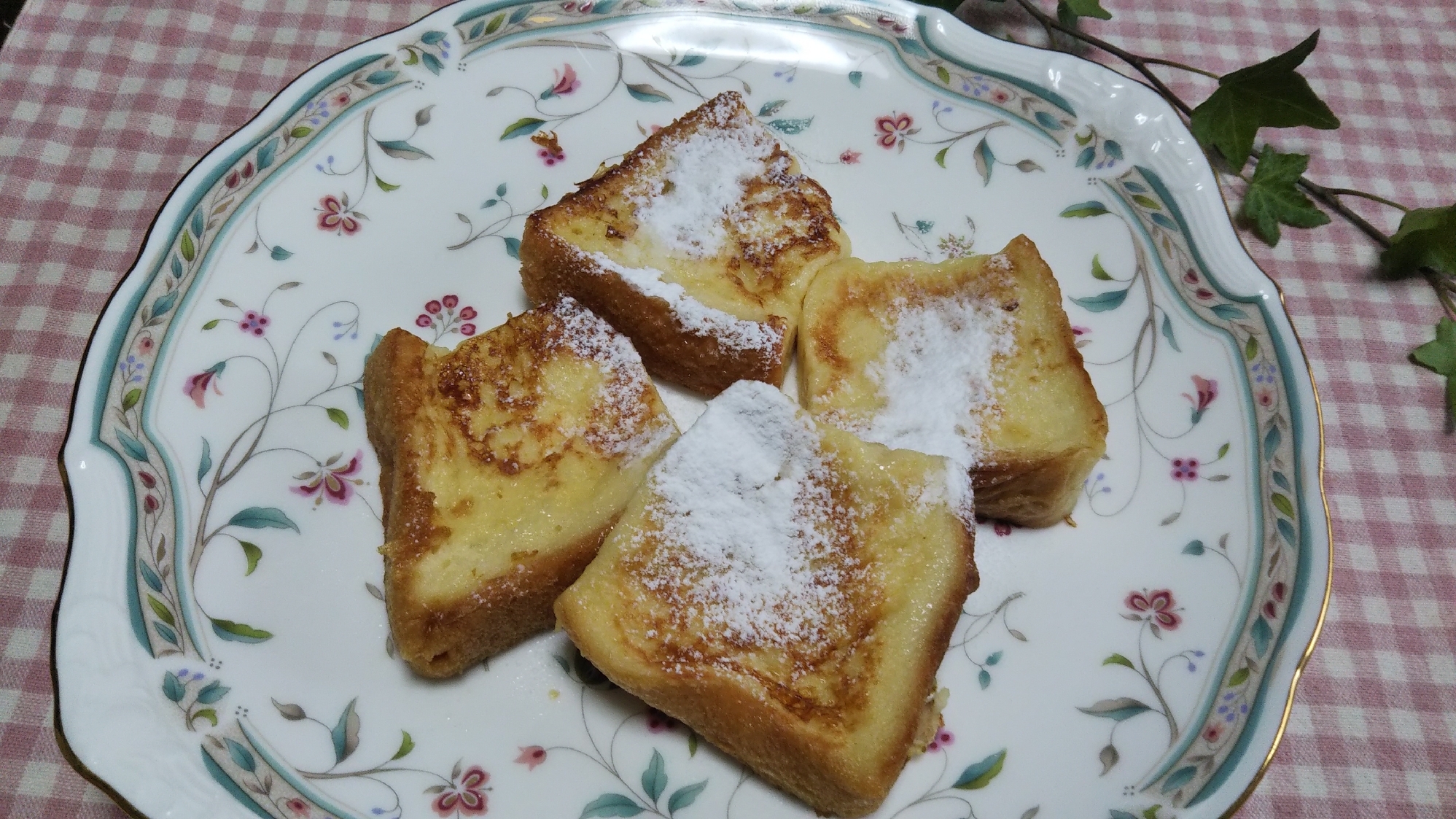 麦芽豆乳飲料と卵と牛乳のフレンチトースト☆