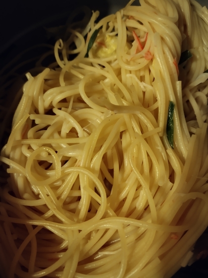 【醤油とニンニクの和風パスタ】