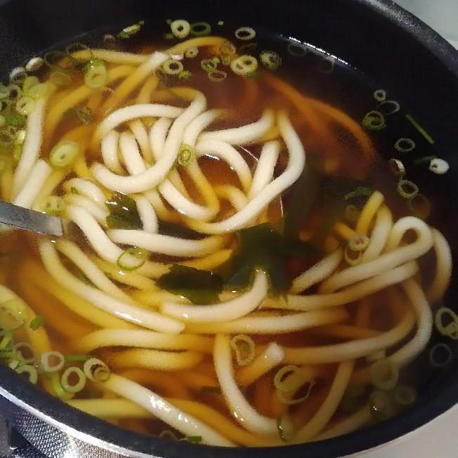 塩蔵わかめのうどん