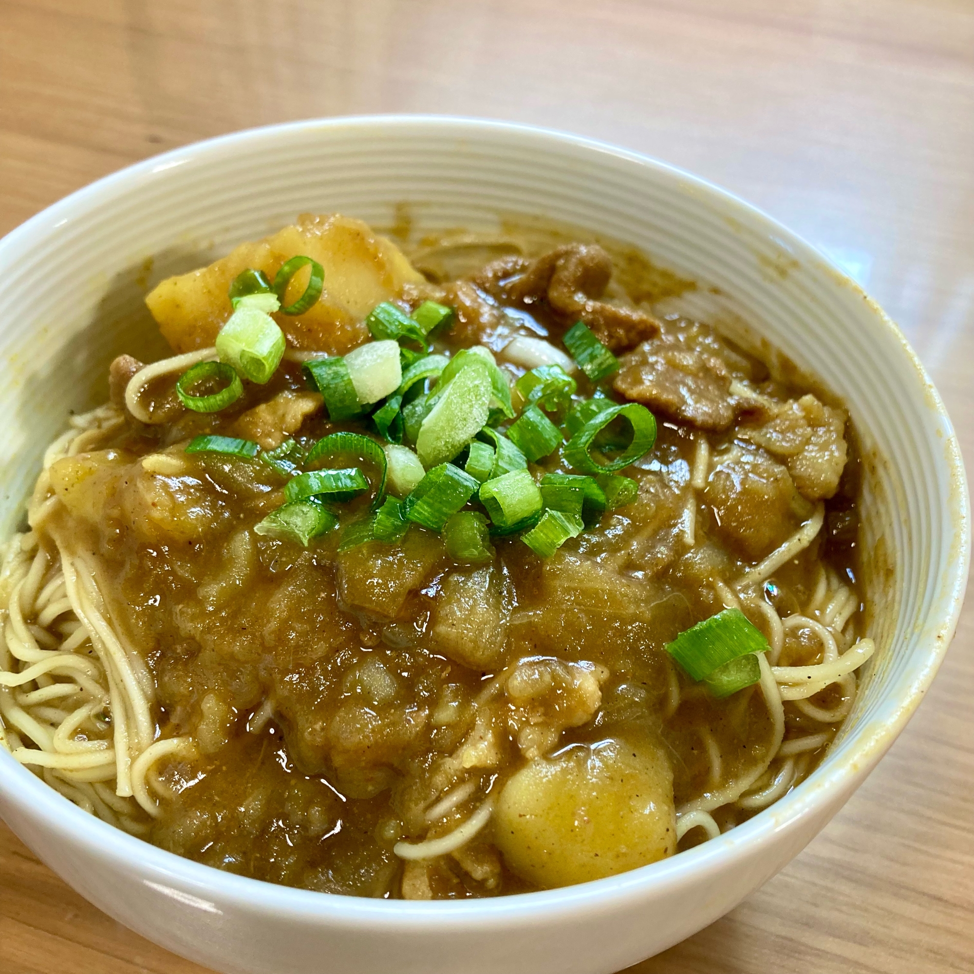 余ったカレーでカレー素麺