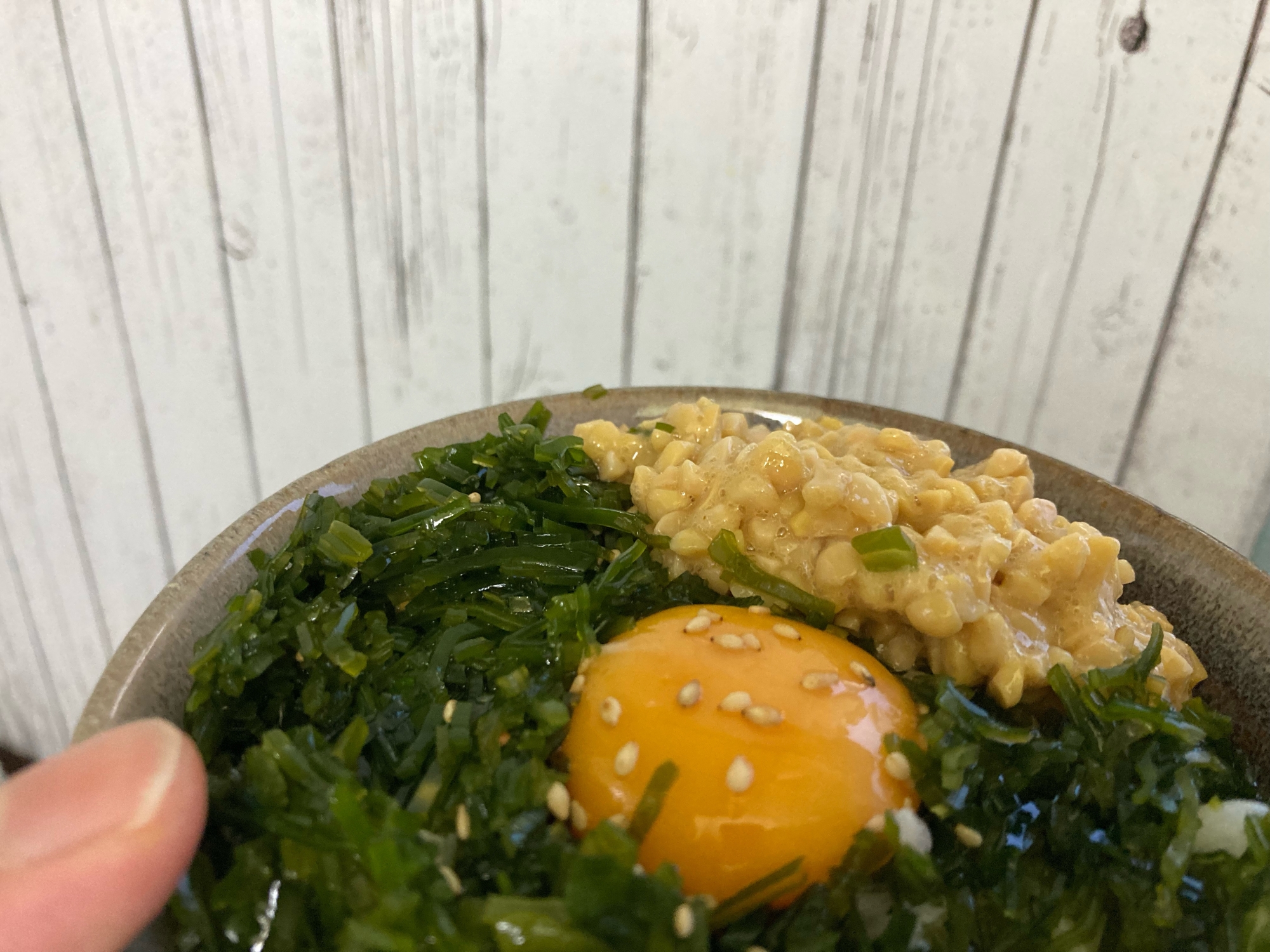 めかぶ納豆丼