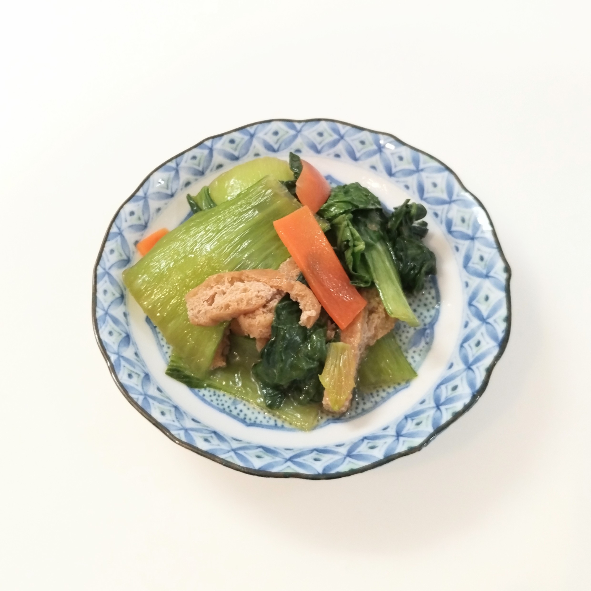 青梗菜と油揚げの煮物