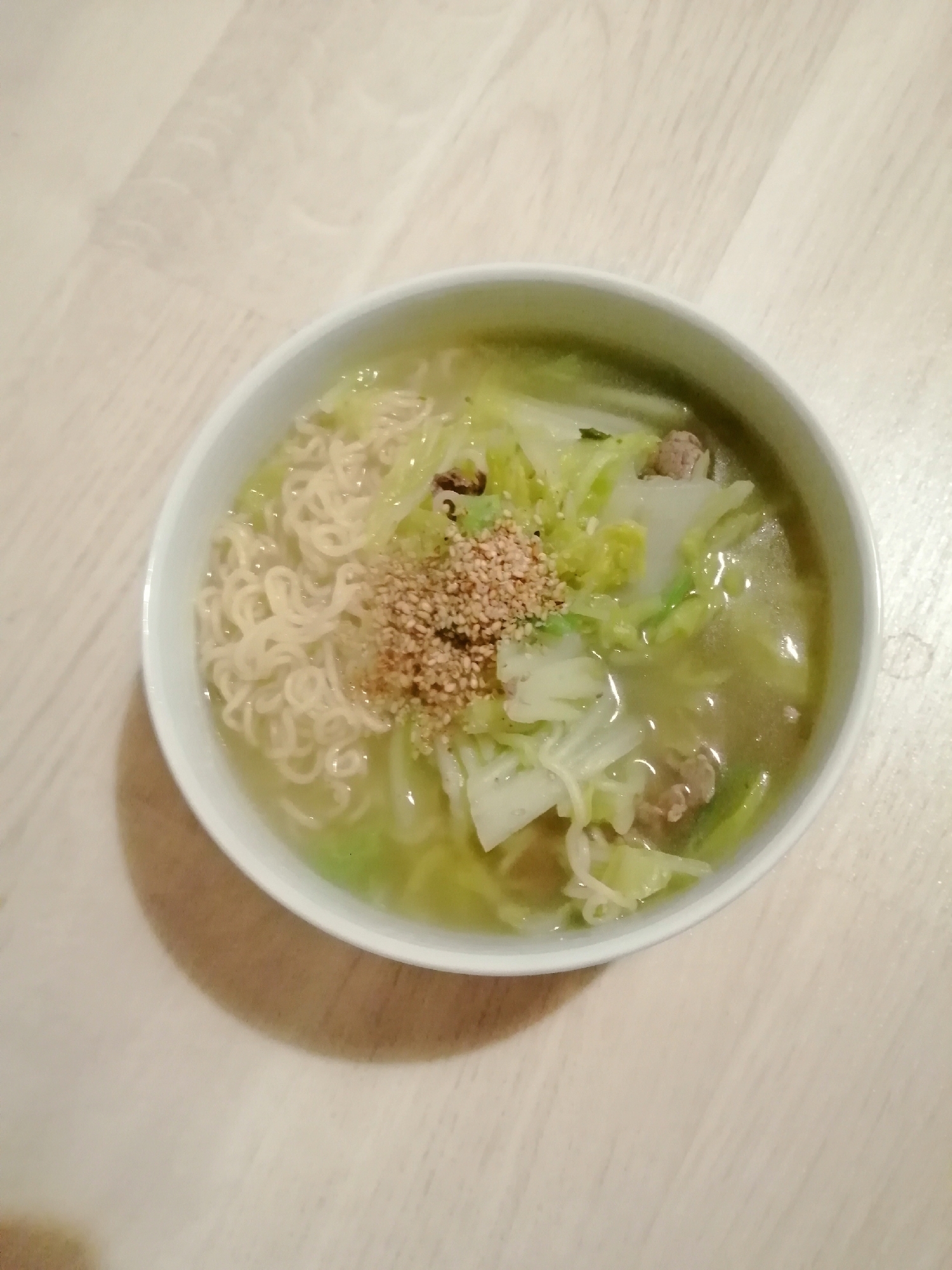 牛肉白菜塩ラーメン