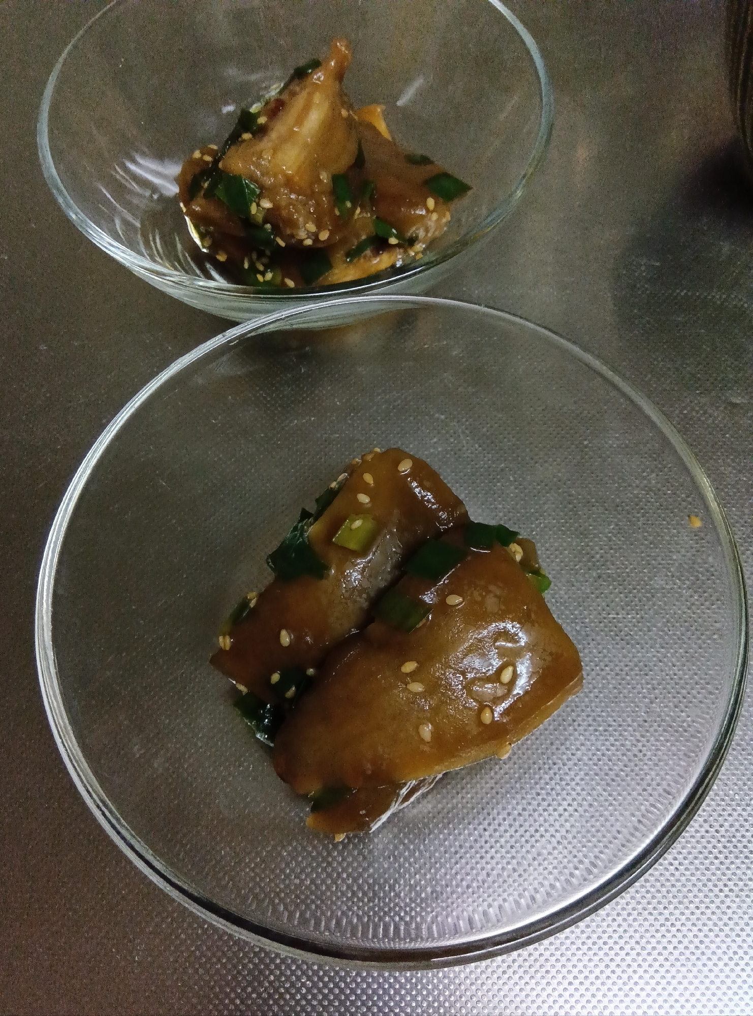 白ナスのニラダレ