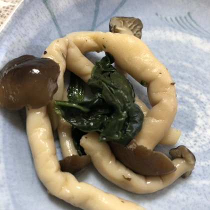 簡単〜しめじとほうれん草バター