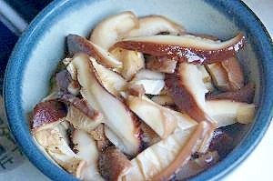 椎茸の梅酢醤油漬け