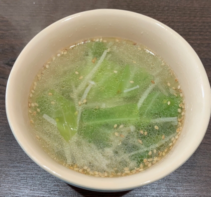麻婆豆腐と一緒に作りました！
中華風の美味しいスープでよかったです♪