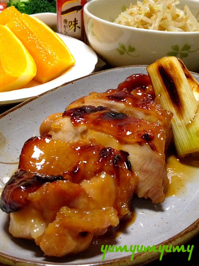 グリルde照り焼きチキンです☆香ばしさUPで旨旨♪