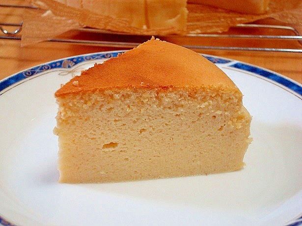 生クリームをミルク+バターに替えてチーズケーキ