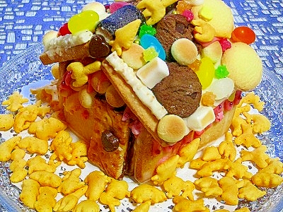 子供が喜ぶ 夢のお菓子の家 レシピ 作り方 By ハッピー7291 楽天レシピ