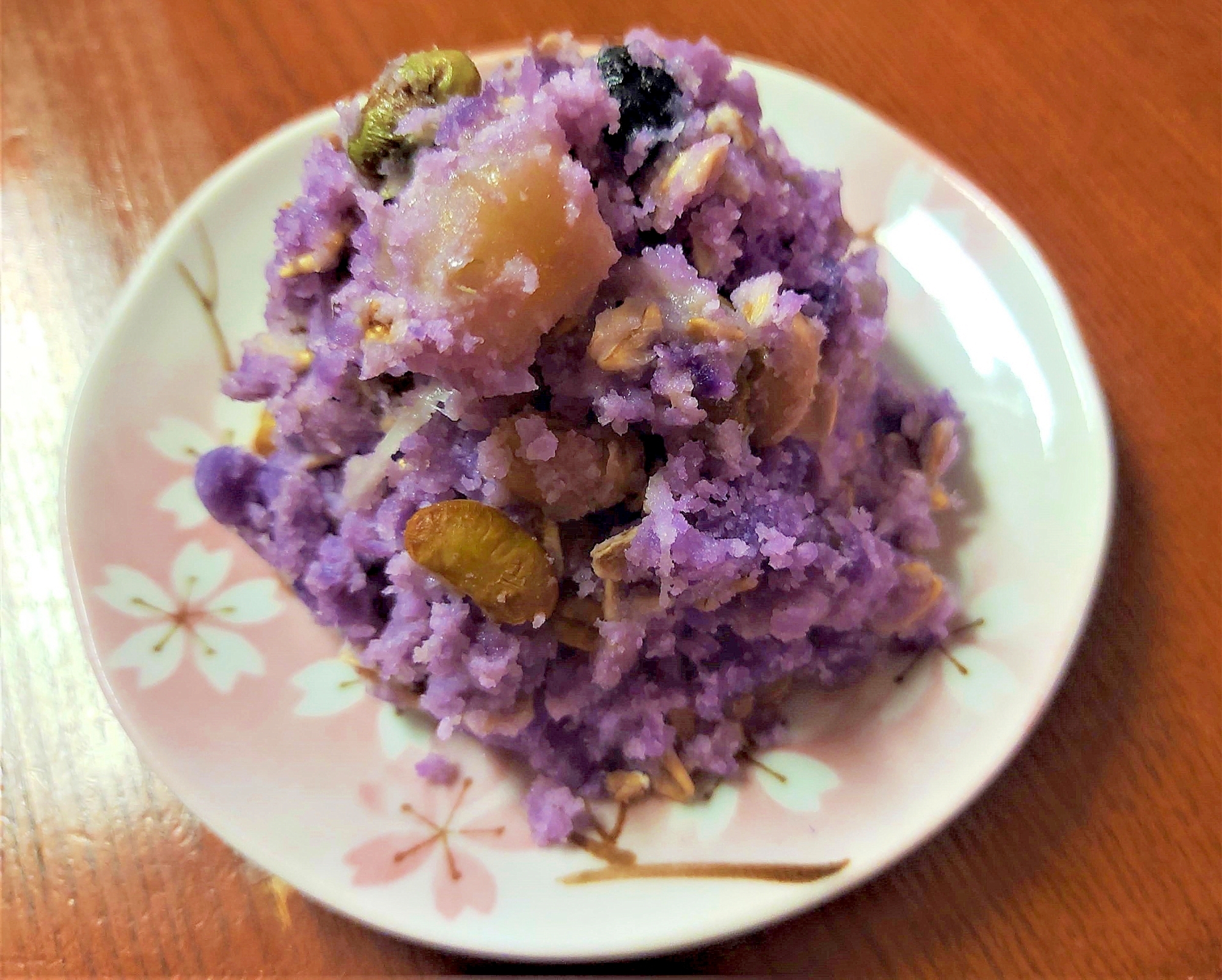 ●簡単リメイク♪炒り豆紫じゃが芋ラクレットアリゴ●
