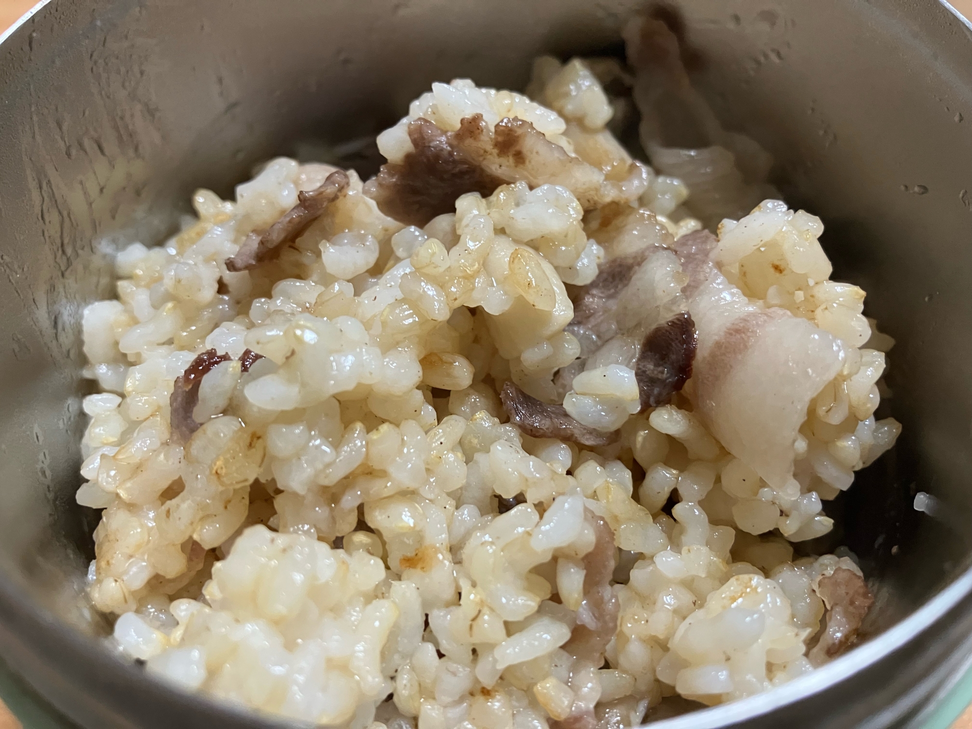 豚バラとしめじの炒飯