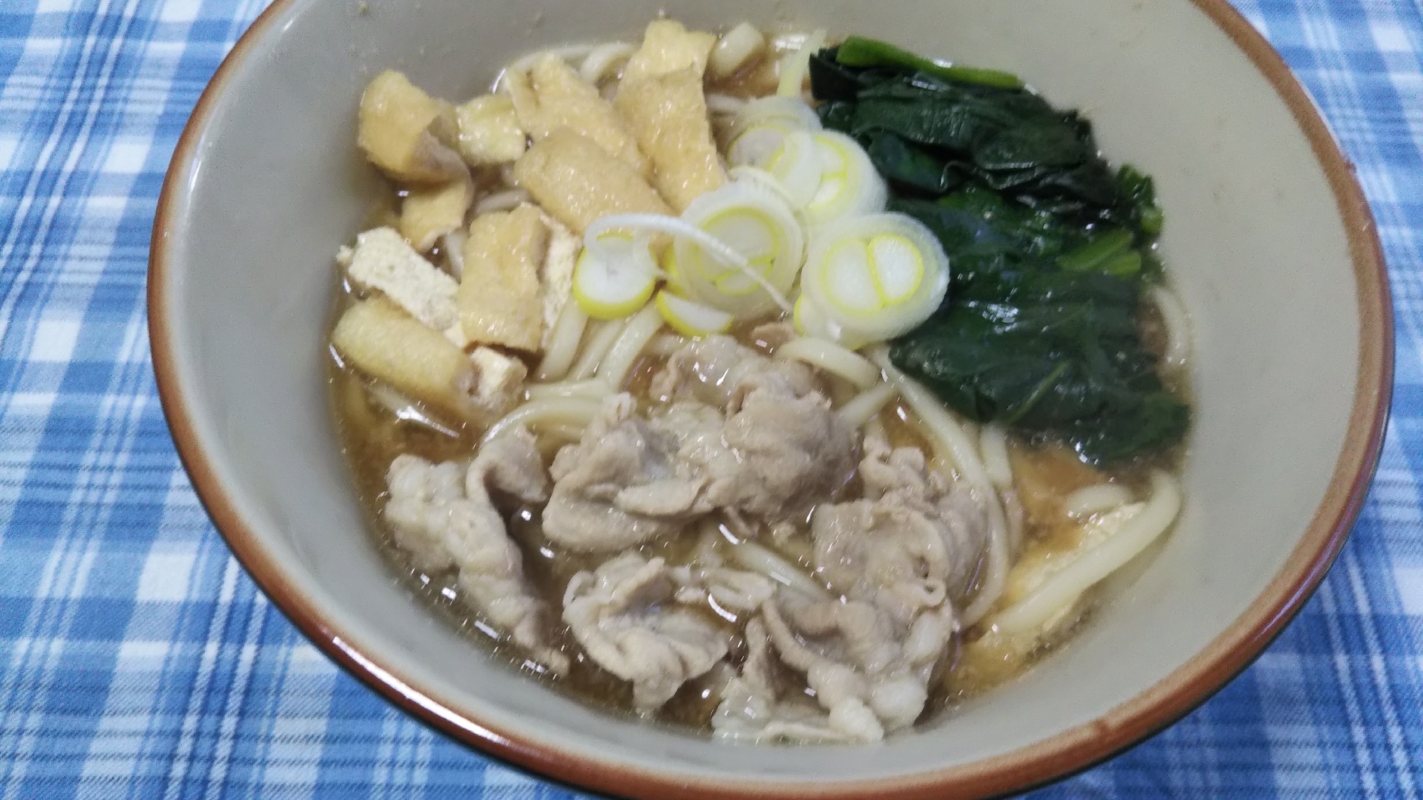 豚肉と油揚げの煮込みうどん☆