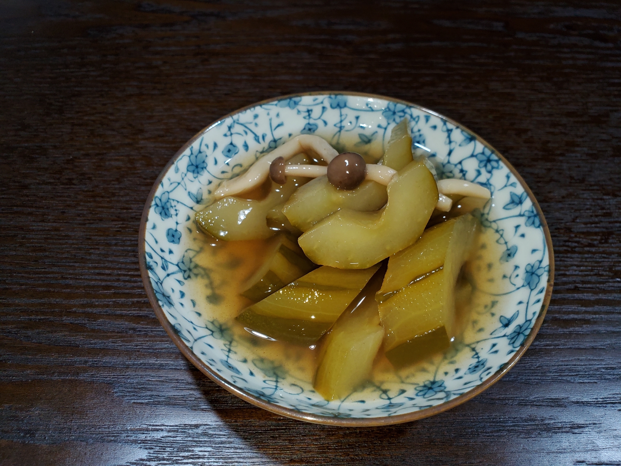 育ちすぎたきゅうりの煮物