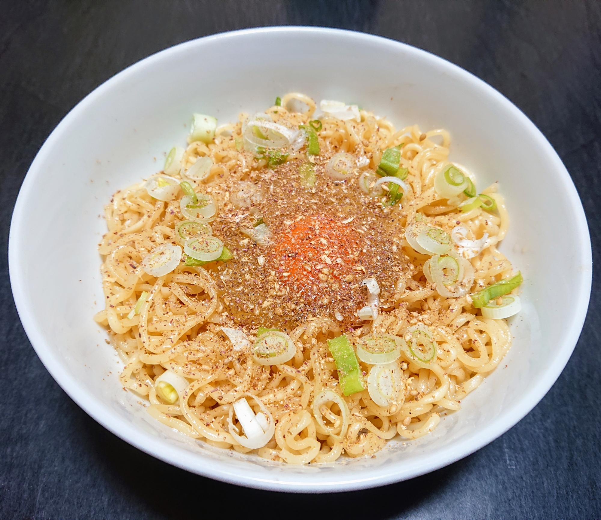 インスタントで☆シビカラ汁なし醤油ラーメン