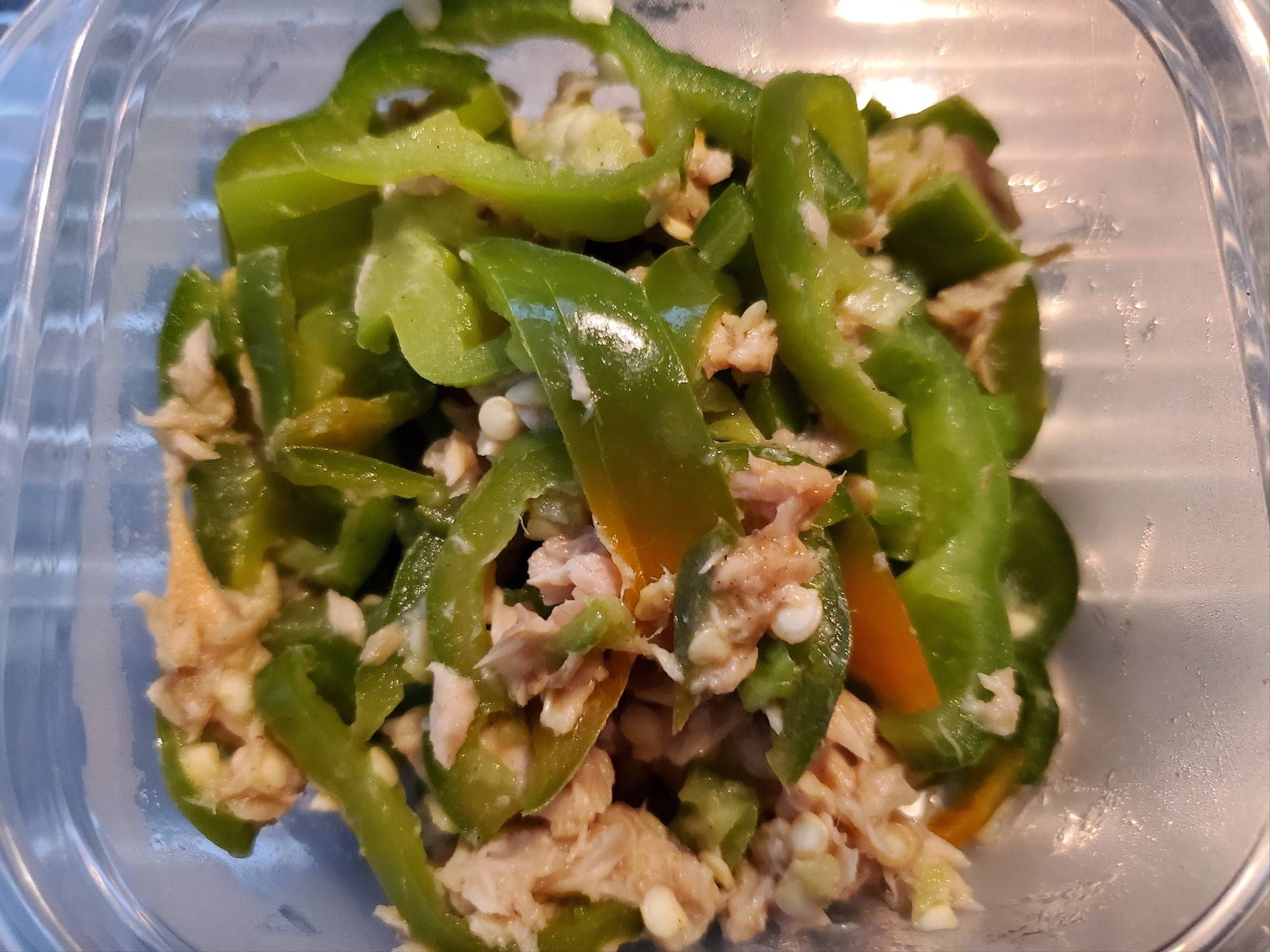 【減塩】ツナとピーマンのレモン炒め