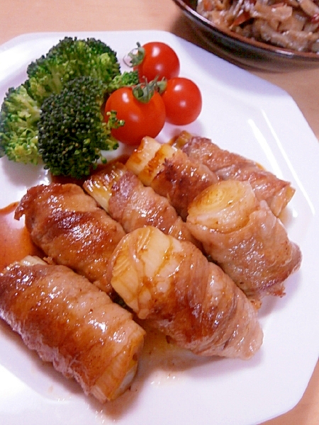 下仁田ネギの豚バラ巻き あっさりポン酢で レシピ 作り方 By はちわれ413 楽天レシピ