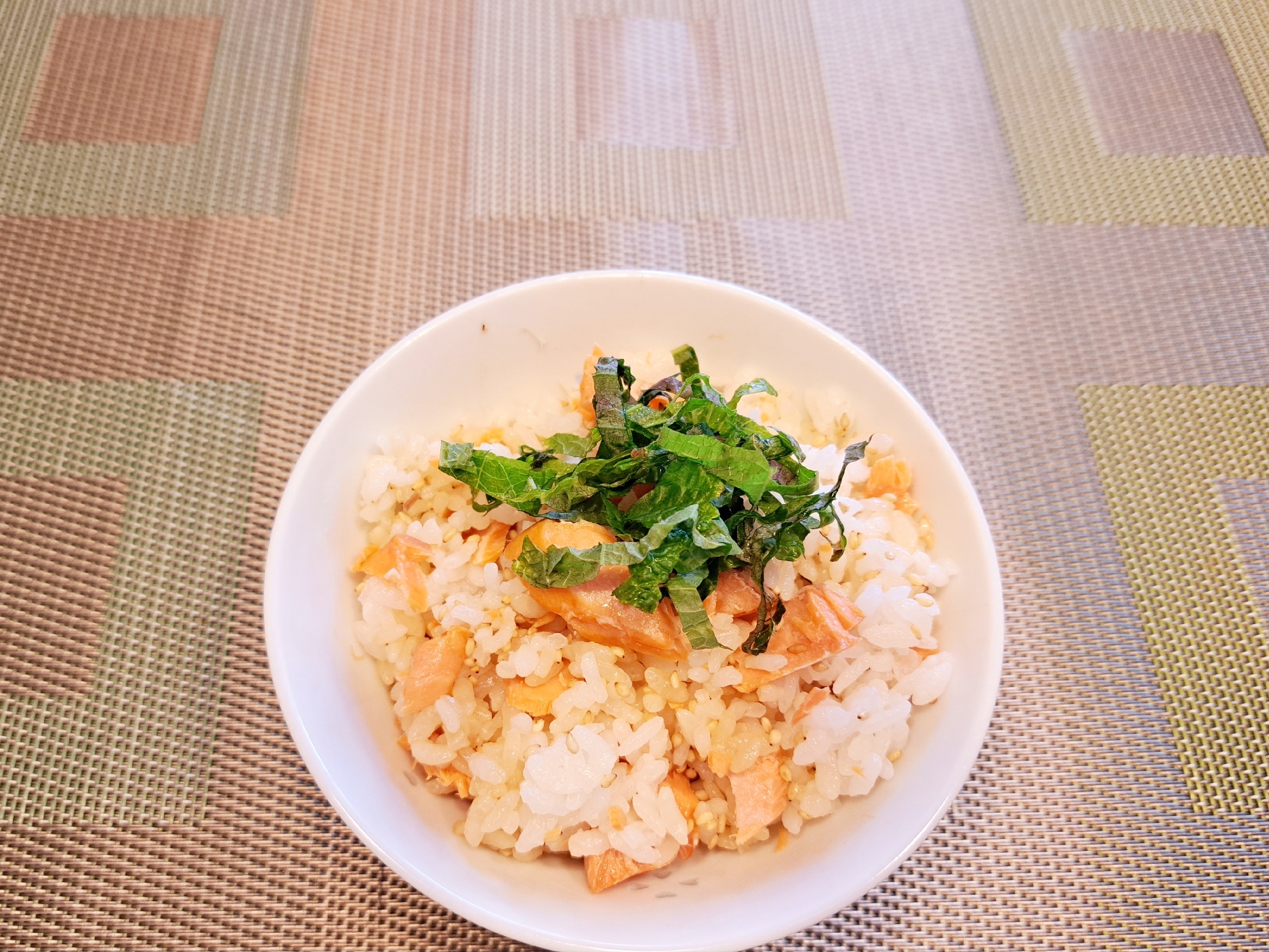 塩鮭を入れて！バターしょうゆ味の 混ぜご飯