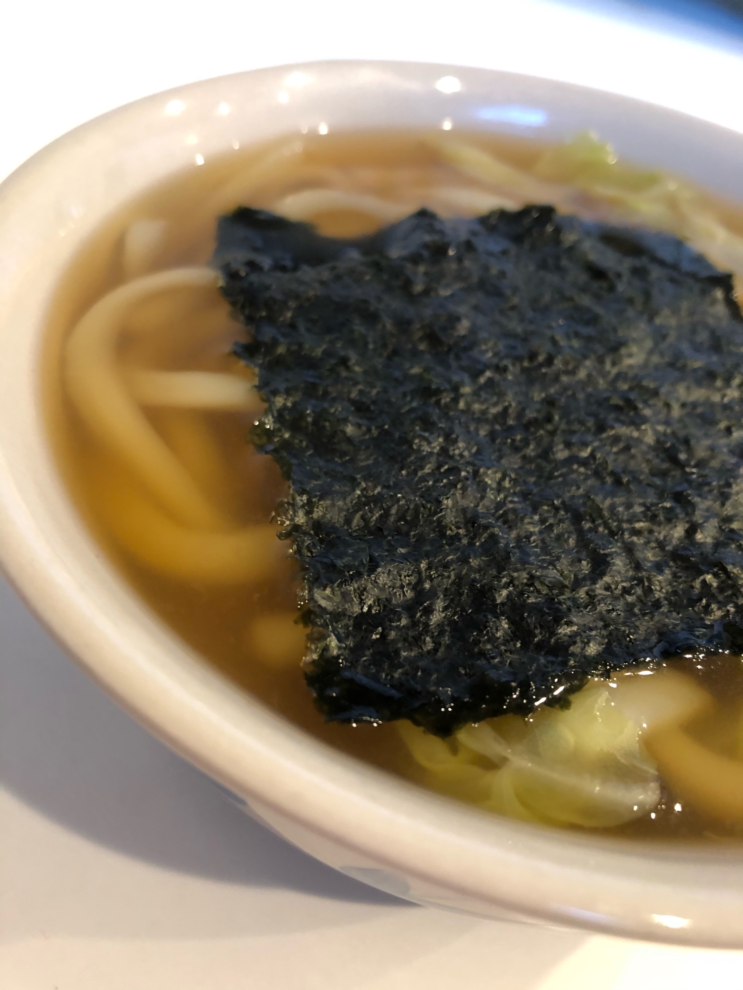 あったか海苔キャベうどん