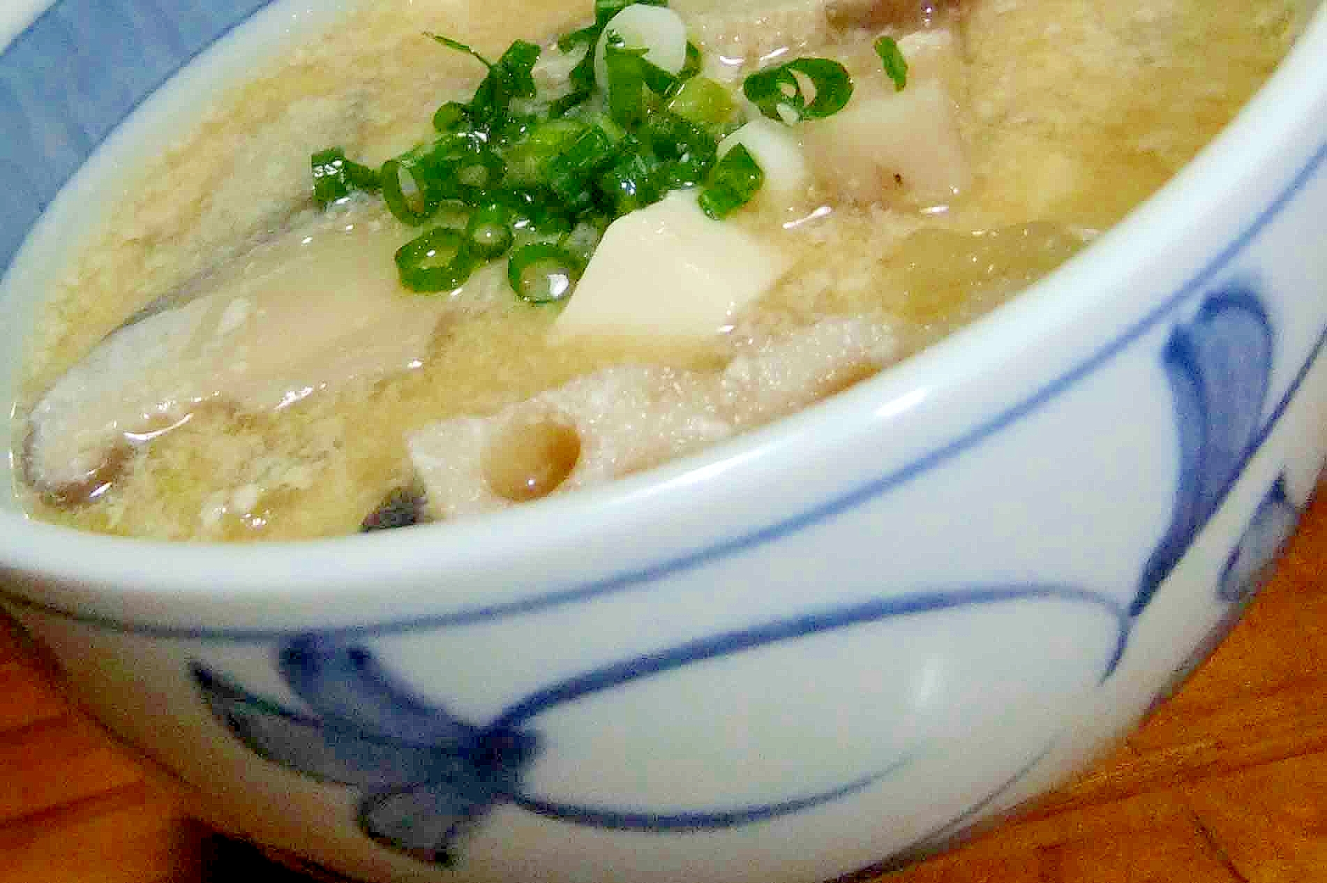 豆乳とお味噌の温まるスープ