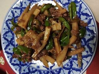 豚肉とピーマンだけの青椒肉絲