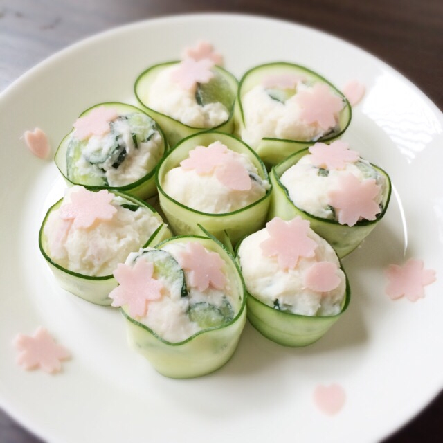 パーティに♡かわいいポテサラ