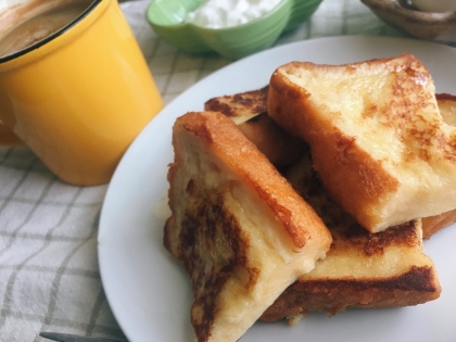 生クリームで濃厚フレンチトースト☆